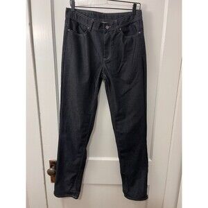 McDonald's Brand Black Denim Work Jeans Size 30R with Adjustable Length